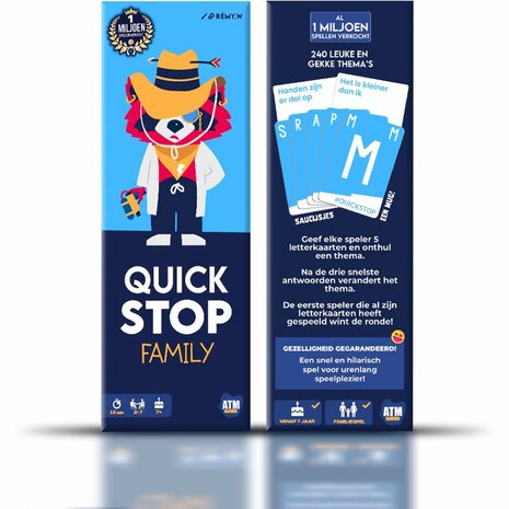 Quick Stop Family &ndash; Woordspel &ndash; ATM Gaming