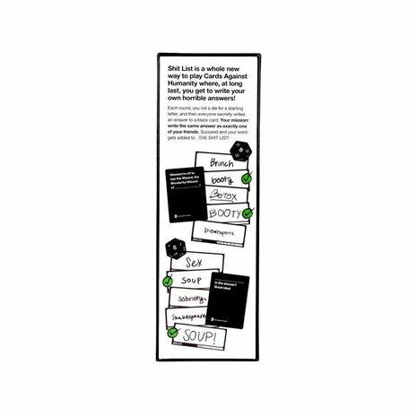 Cards Against Humanity: Shit List &ndash; Partykaartspel &ndash; Cards Against Humanity