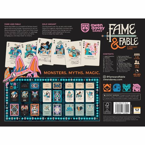 Fame and Fable Deluxe Edition &ndash; Fantasykaartspel &ndash; Owen Davey Games