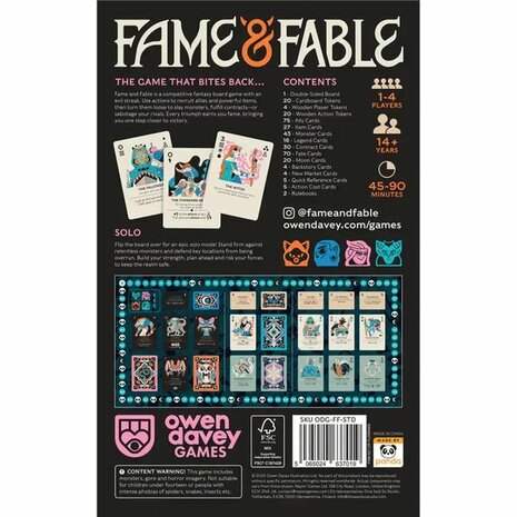 Fame and Fable &ndash; Fantasykaartspel &ndash; Owen Davey Games