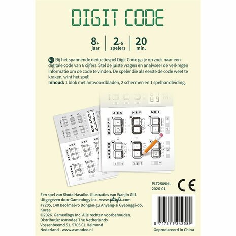 Digit Code &ndash; Deductiespel &ndash; Playte