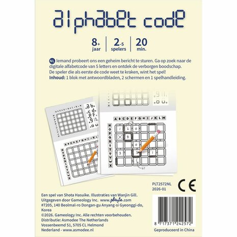 Alphabet Code &ndash; Deductiespel &ndash; Playte