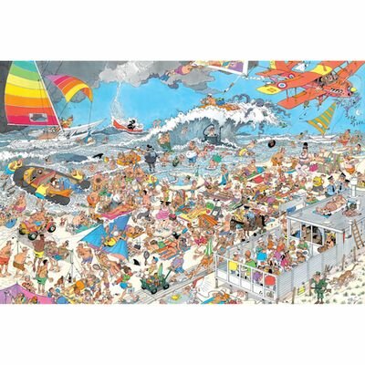 Jan Van Haasteren - Op het Strand &ndash; Legpuzzel 1500 stukjes &ndash; Jumbo