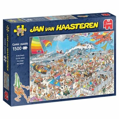 Jan Van Haasteren - Op het Strand &ndash; Legpuzzel 1500 stukjes &ndash; Jumbo