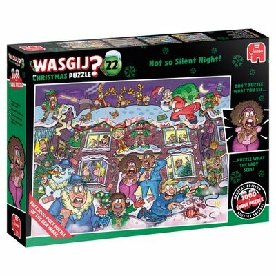 Wasgij Christmas 22 &ndash; Niet zo'n stille nacht! &ndash; Legpuzzelset 2x1000 &ndash; Jumbo