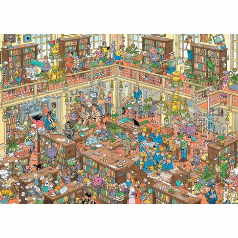 Jan van Haasteren &ndash; De Bibliotheek &ndash; Legpuzzel 500 XL stukjes &ndash; Jumbo