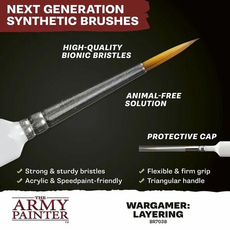 Wargamer Brush: Layering &ndash; Laagjespenseel &ndash; The Army Painter