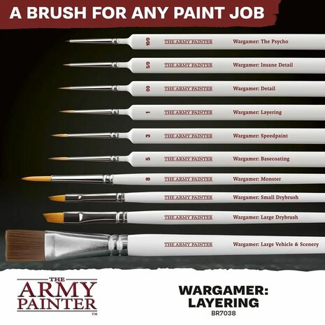 Wargamer Brush: Layering &ndash; Laagjespenseel &ndash; The Army Painter