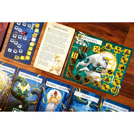 Hercules And The 12 Labours &ndash; Solo kaart- en dobbelspel &ndash; Envy Born Games