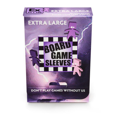 Board Game Sleeves (Non-Glare): Extra Large (65x100mm) - 50 stuks