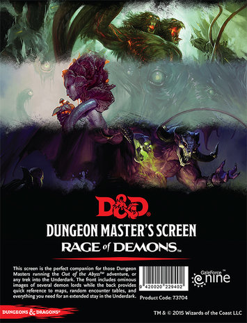 Dungeons & Dragons: Rage of Demons - Dungeon Master's Screen