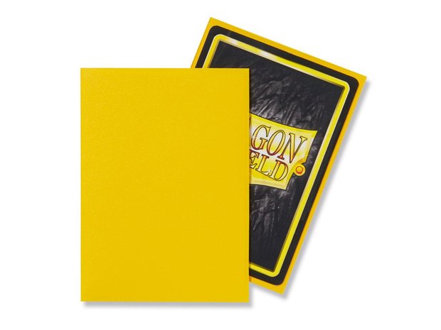 Dragon Shield Card Sleeves: Standard Matte Yellow (63x88mm) - 100 stuks