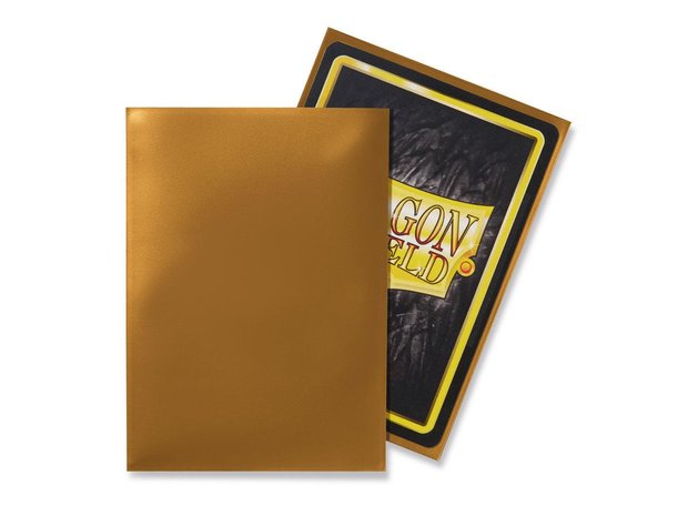 Dragon Shield Card Sleeves: Standard Gold (63x88mm)