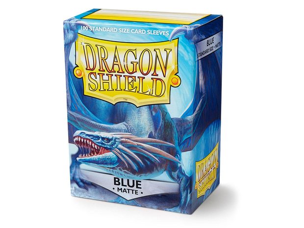 Dragon Shield Card Sleeves: Standard Matte Blue (63x88mm)