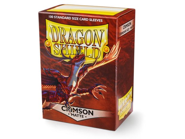 Dragon Shield Card Sleeves: Standard Matte Crimson (63x88mm)