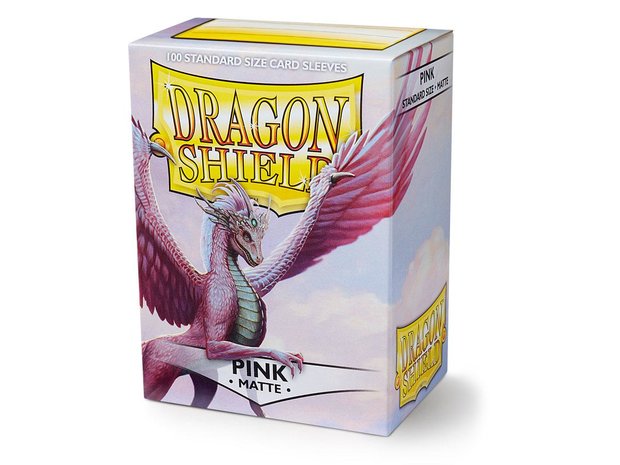 Dragon Shield Card Sleeves: Standard Matte Pink (63x88mm)