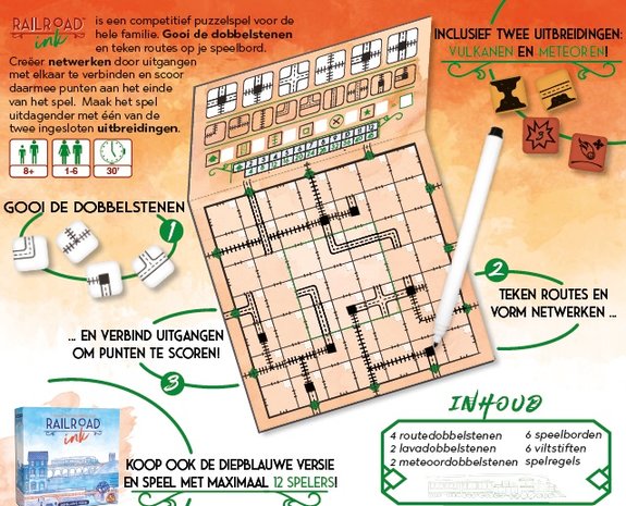 Railroad Ink [VUURRODE VERSIE]