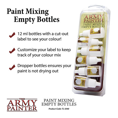 Paint Mixing Empty Bottles (The Army Painter)