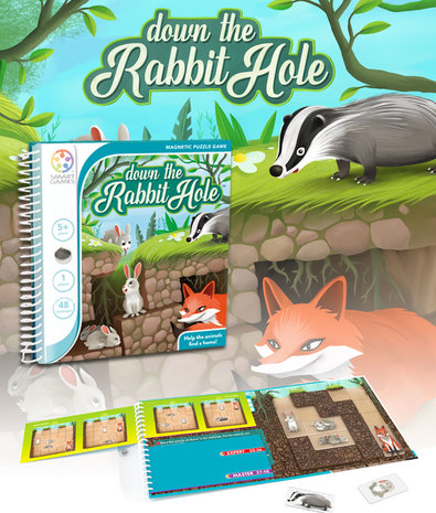 Down The Rabbit Hole (Magnetic Travel Games) (5+)