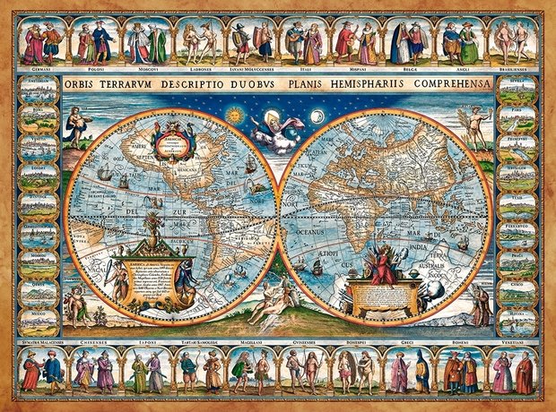 Map of the world, 1639 - Puzzel (2000)