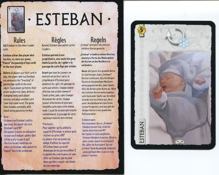 English PROMO 7 Wonders Esteban Card New by Repos 