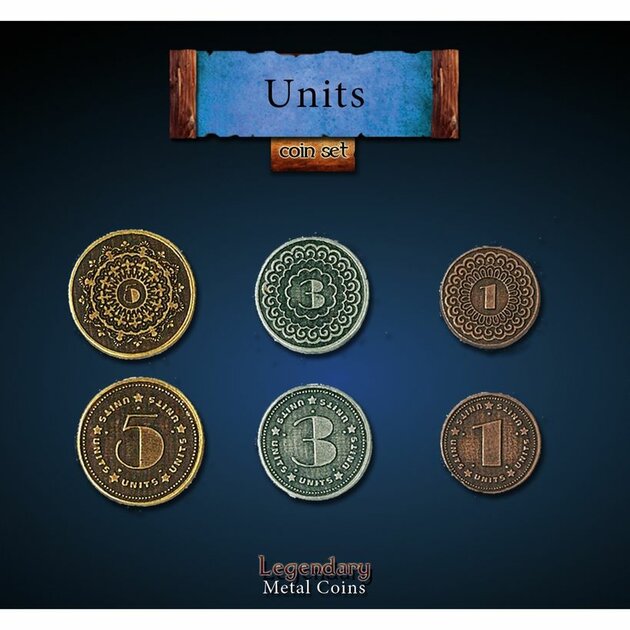 Metal Coins: Units - Spelhuis Gameshop