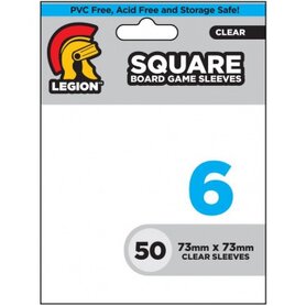 Legion Square Card Sleeves (73x73mm) - Clear (50 stuks)