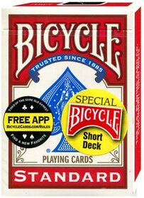 Speelkaarten Standard Short Deck Rood (Bicycle)