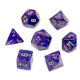 Lustrous Purple/Gold Polydice (7)