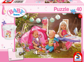 Baby Born: Kom, wij kamperen! - Puzzel (40) [+ GRATIS BABY BORN T-SHIRT]