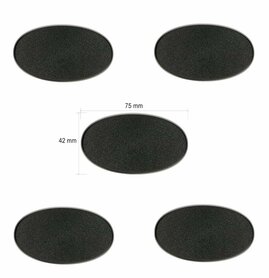 Oval Bases 75x42mm (Citadel)