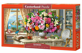 Summer Flowers and Cup of Tea - Puzzel (4000)