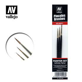 Vallejo Brush Painter Set (Kolinsky Tajmyr) - 0, 1, 2