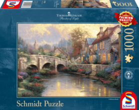 Bij de oude brug (Thomas Kinkade) - Puzzel (1000)
