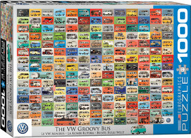 The VW Groovy Bus - Puzzel (1000)