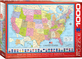 Map of the USA - Puzzel (1000)