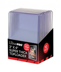 Ultra Pro Toploader: 3" x 4" Super Thick 180pt (10x)