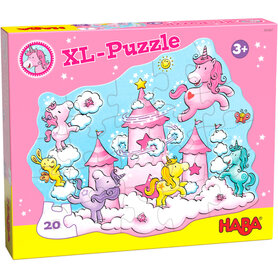 Eenhoorn Flonkerglans: Wolkenpuzzelpret - XL-Puzzle (3+)