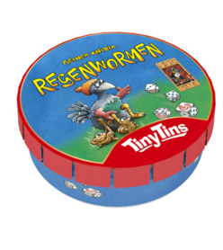 Tiny Tins: Regenwormen | Dobbel Reisspel | 999 Games