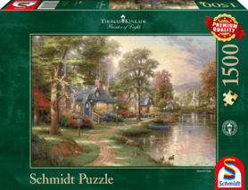 Bij het meer (Thomas Kinkade) - Puzzel (1500)