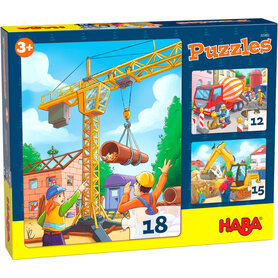 Puzzels: Bouwvoertuigen (3+)