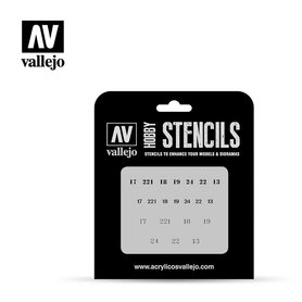 Hobby Stencils: Soviet Numbers WWII (Vallejo)