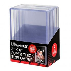 Ultra Pro Toploader: 3" x 4" Super Thick 360pt (5x)