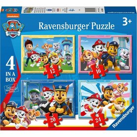 Paw Patrol: De vrienden zijn er klaar voor - 4 in a Box Puzzel (12+16+20+24)