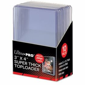 Ultra Pro Toploader: 3" x 4" Thick 200pt (10x)