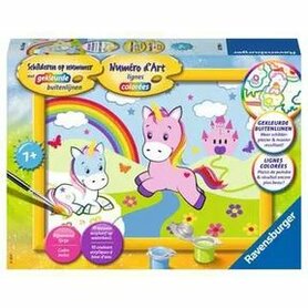 Schilderen op nummer: Eenhoornwereld