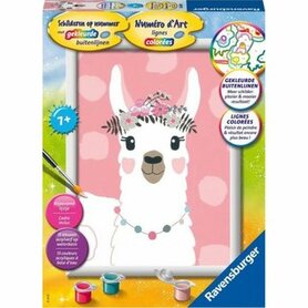 Schilderen op nummer: Lama