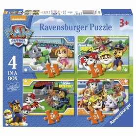Paw Patrol - 4 in a Box Puzzel (12+16+20+24)
