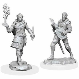 Critical Role Unpainted Miniatures: W1 Pallid Elf Rogue & Bard