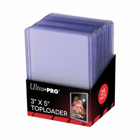 Ultra Pro Toploader: 3" x 5" 35pt (25x)